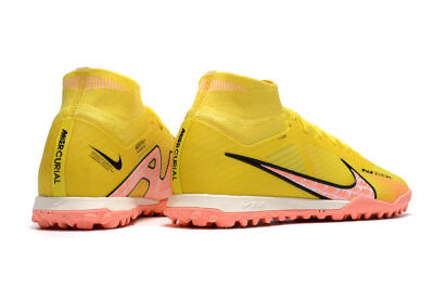 Nike Air Zoom Mercurial Superfly 9 Elite TF Artificial Turf Soccer Shoes - Yellow/Pink/Black