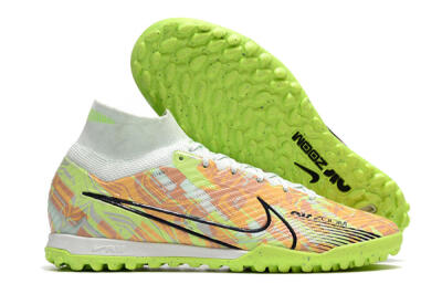 Nike Air Zoom Mercurial Superfly 9 Elite TF Artificial Turf Soccer Shoes - Yellow/Brown/Black