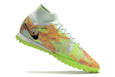 Nike Air Zoom Mercurial Superfly 9 Elite TF Artificial Turf Soccer Shoes - Yellow/Brown/Black