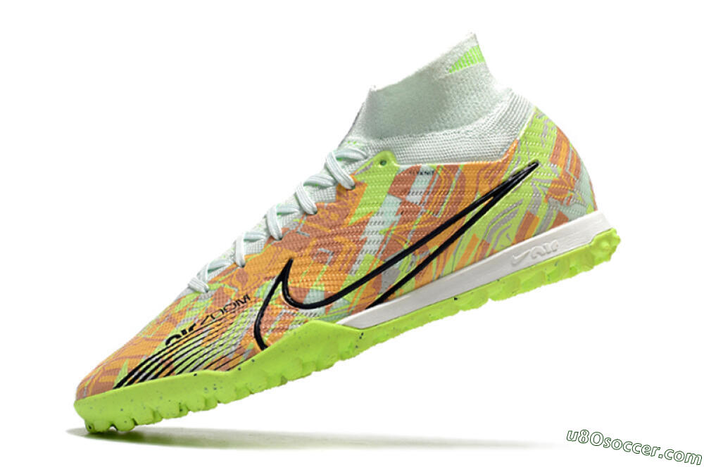 Nike Air Zoom Mercurial Superfly 9 Elite TF Artificial Turf Soccer Shoes - Yellow/Brown/Black 5