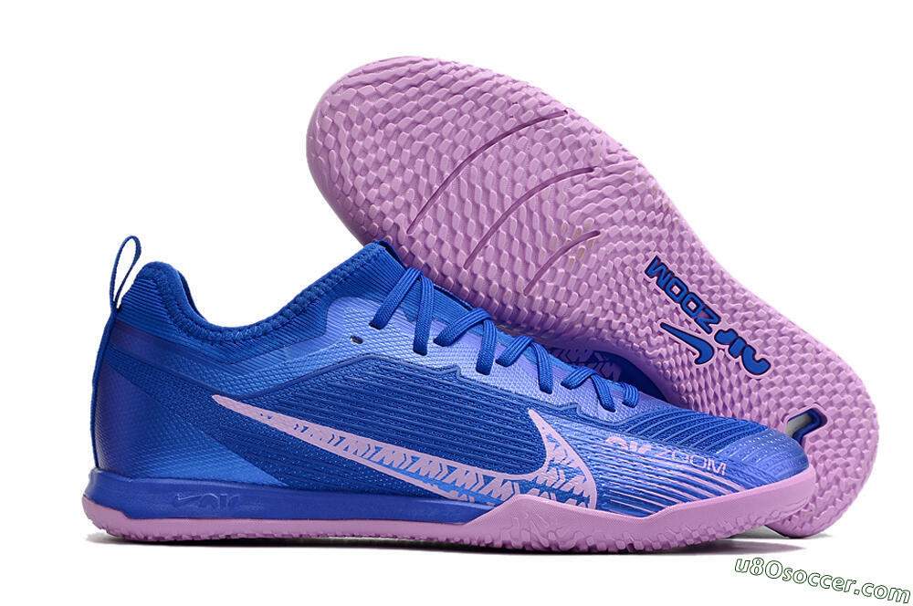 Nike Air Zoom Mercurial Vapor 15 Pro IC Indoor & Futsal Soccer Shoes - Blue/Pink 1