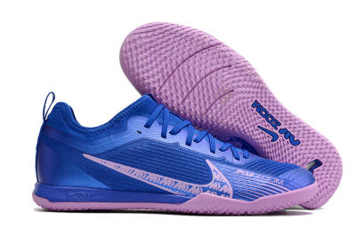 Nike Air Zoom Mercurial Vapor 15 Pro IC Indoor & Futsal Soccer Shoes - Blue/Pink