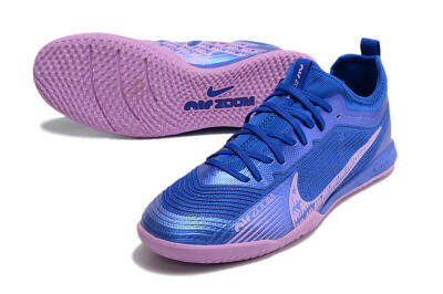 Nike Air Zoom Mercurial Vapor 15 Pro IC Indoor & Futsal Soccer Shoes - Blue/Pink