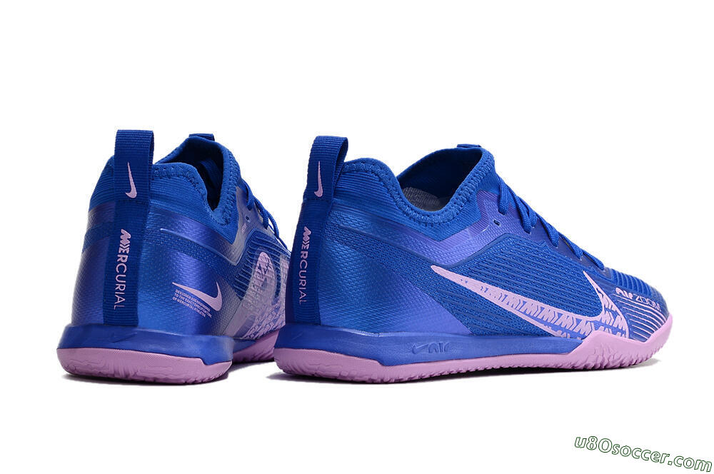 Nike Air Zoom Mercurial Vapor 15 Pro IC Indoor & Futsal Soccer Shoes - Blue/Pink 6