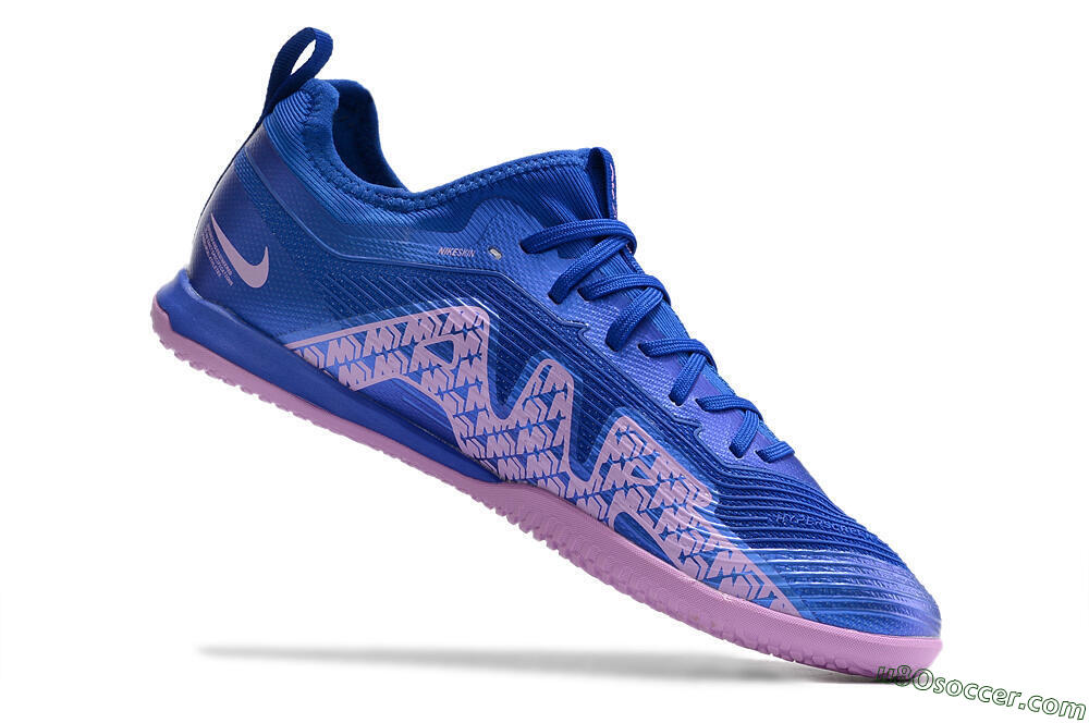 Nike Air Zoom Mercurial Vapor 15 Pro IC Indoor & Futsal Soccer Shoes - Blue/Pink 4
