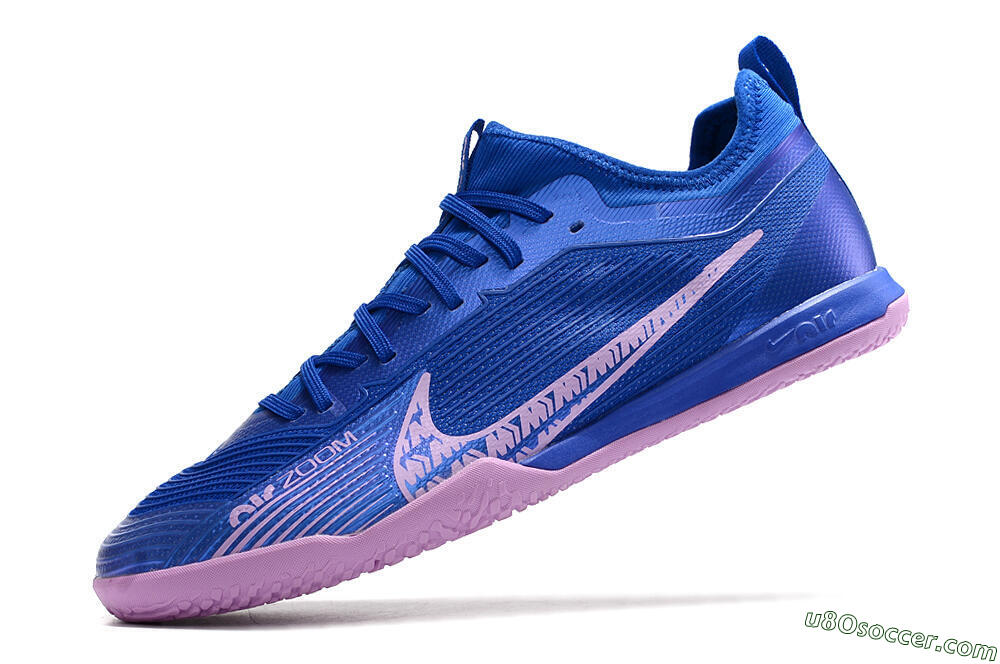 Nike Air Zoom Mercurial Vapor 15 Pro IC Indoor & Futsal Soccer Shoes - Blue/Pink 5