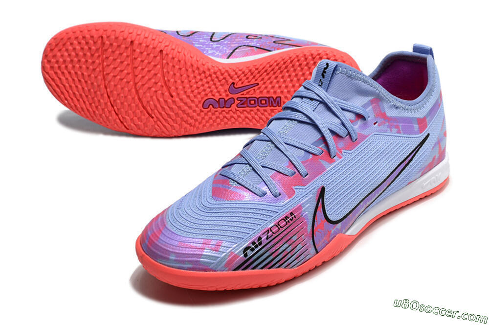 Nike Air Zoom Mercurial Vapor 15 Pro IC Indoor & Futsal Soccer Shoes - Blue/Purple/Red 3