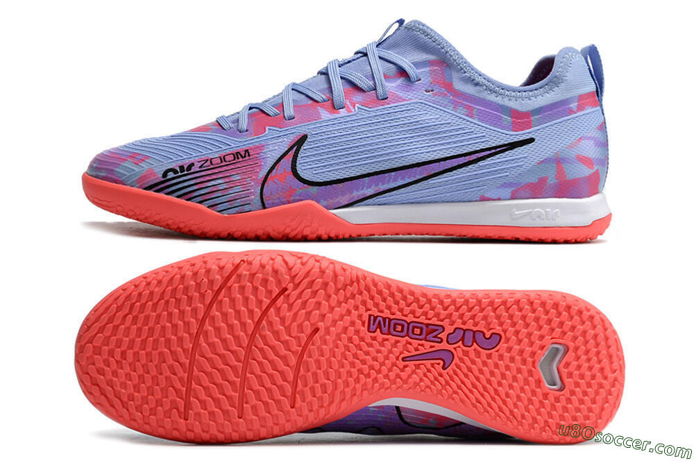 Nike Air Zoom Mercurial Vapor 15 Pro IC Indoor & Futsal Soccer Shoes - Blue/Purple/Red 0