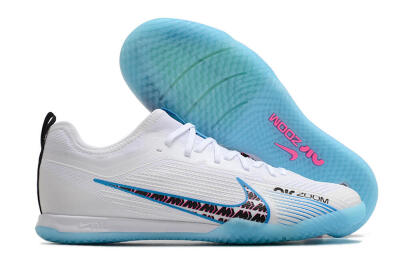 Nike Air Zoom Mercurial Vapor 15 Pro IC Indoor & Futsal Soccer Shoes - White/Blue/Pink