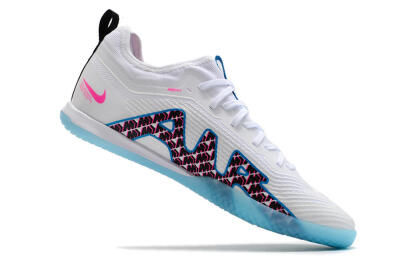 Nike Air Zoom Mercurial Vapor 15 Pro IC Indoor & Futsal Soccer Shoes - White/Blue/Pink