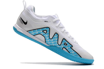 Nike Air Zoom Mercurial Vapor 15 Pro IC Indoor & Futsal Soccer Shoes - White/Blue/Black