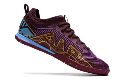 Nike Air Zoom Mercurial Vapor 15 Pro IC Indoor & Futsal Soccer Shoes - Red/Purple/Gold/Blue