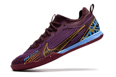 Nike Air Zoom Mercurial Vapor 15 Pro IC Indoor & Futsal Soccer Shoes - Red/Purple/Gold/Blue