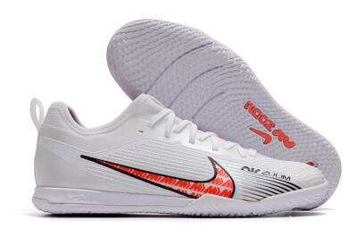 Nike Air Zoom Mercurial Vapor 15 Pro IC Indoor & Futsal Soccer Shoes - White/Black/Red