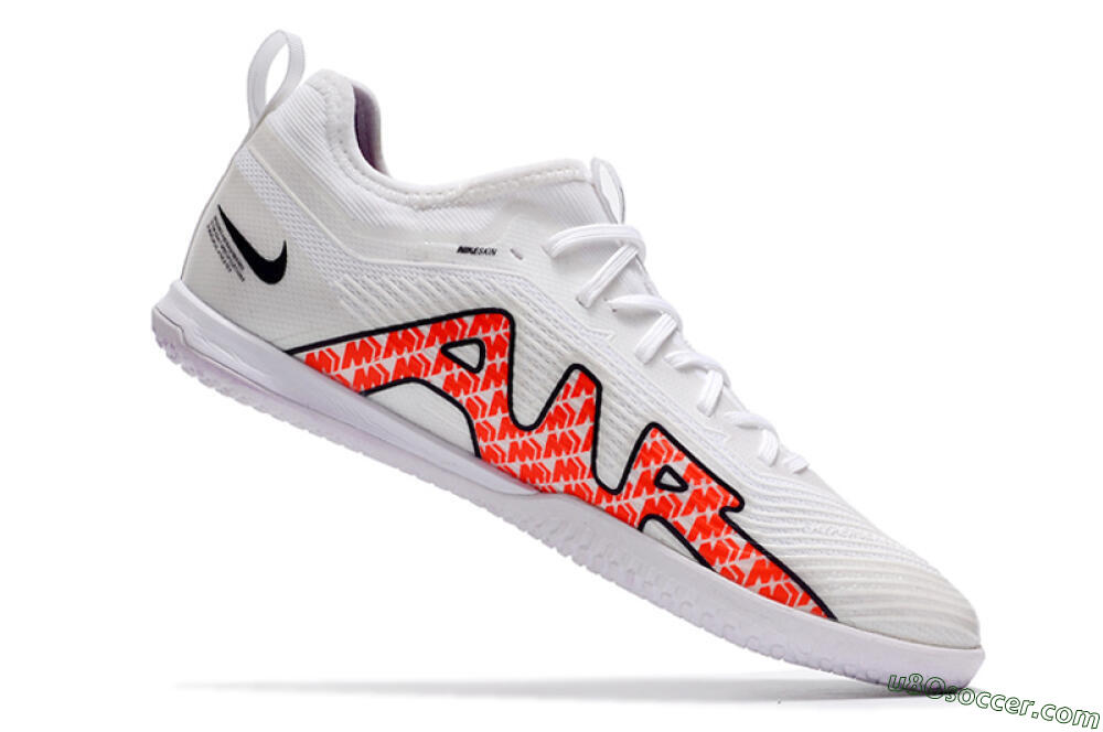 Nike Air Zoom Mercurial Vapor 15 Pro IC Indoor & Futsal Soccer Shoes - White/Black/Red 4