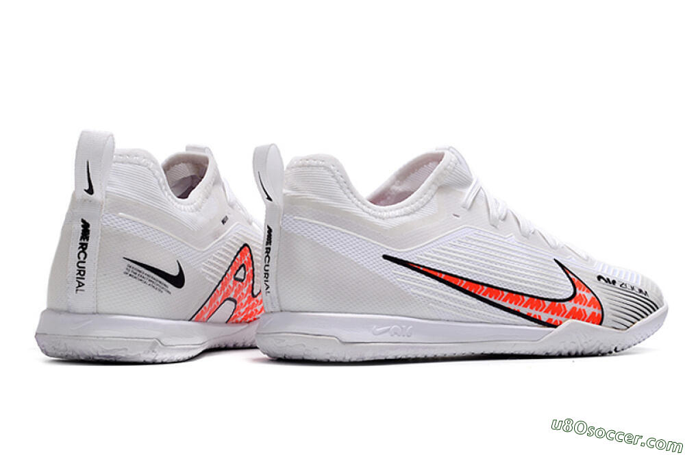 Nike Air Zoom Mercurial Vapor 15 Pro IC Indoor & Futsal Soccer Shoes - White/Black/Red 6