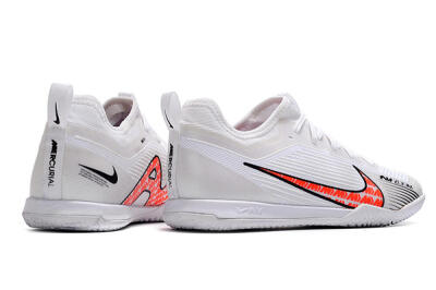 Nike Air Zoom Mercurial Vapor 15 Pro IC Indoor & Futsal Soccer Shoes - White/Black/Red