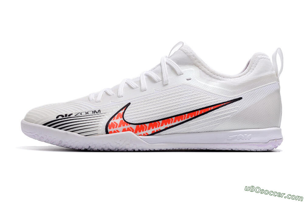 Nike Air Zoom Mercurial Vapor 15 Pro IC Indoor & Futsal Soccer Shoes - White/Black/Red 2