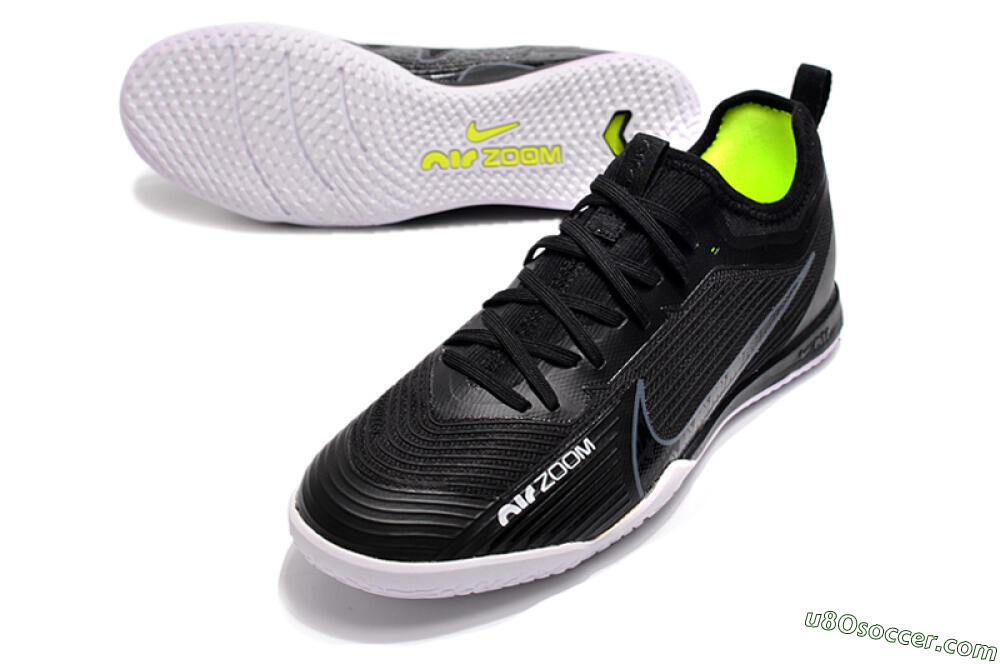 Nike Air Zoom Mercurial Vapor 15 Pro IC Indoor & Futsal Soccer Shoes - Black/White/Yellow 3