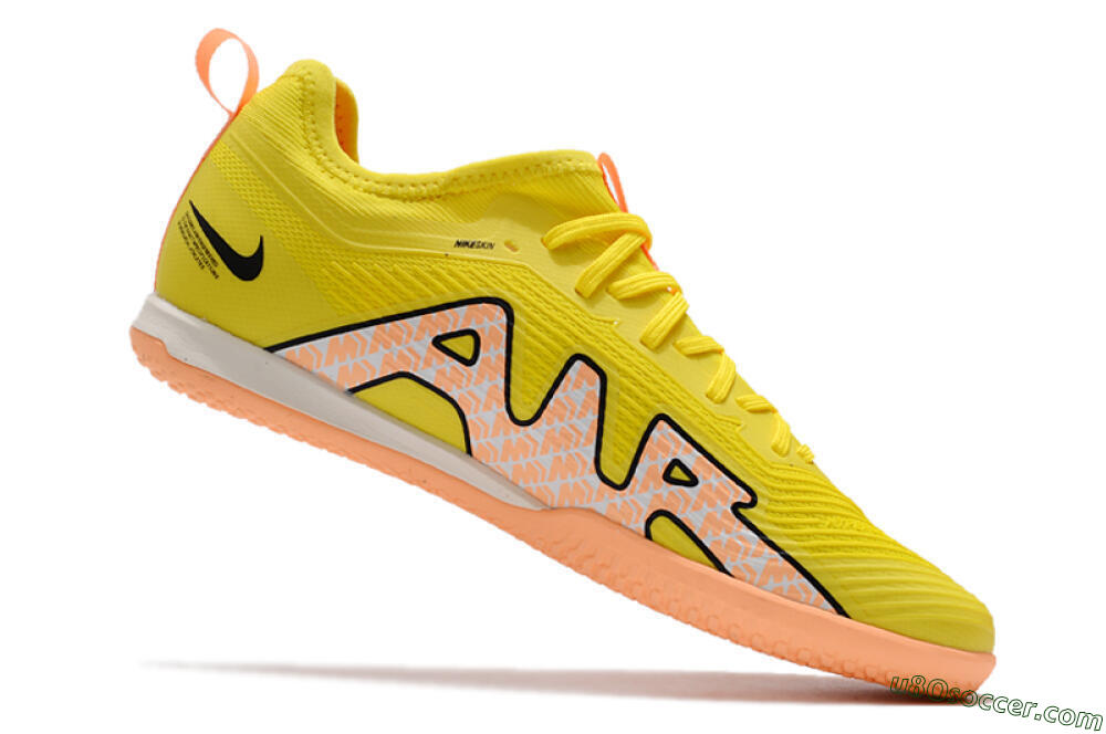 Nike Air Zoom Mercurial Vapor 15 Pro IC Indoor & Futsal Soccer Shoes - Yellow/Pink/Black 4