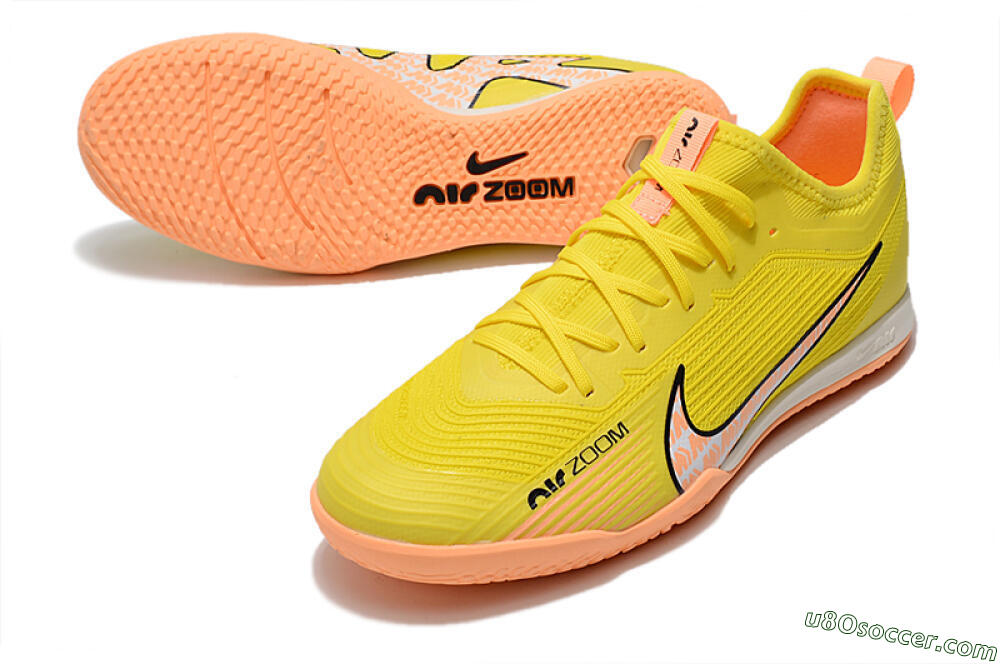 Nike Air Zoom Mercurial Vapor 15 Pro IC Indoor & Futsal Soccer Shoes - Yellow/Pink/Black 3