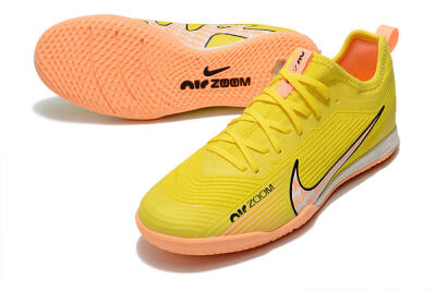 Nike Air Zoom Mercurial Vapor 15 Pro IC Indoor & Futsal Soccer Shoes - Yellow/Pink/Black