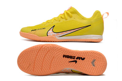 Nike Air Zoom Mercurial Vapor 15 Pro IC Indoor & Futsal Soccer Shoes - Yellow/Pink/Black