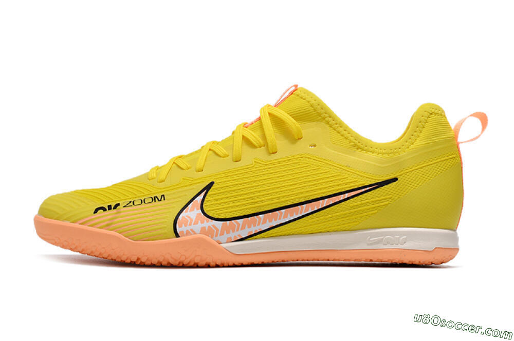 Nike Air Zoom Mercurial Vapor 15 Pro IC Indoor & Futsal Soccer Shoes - Yellow/Pink/Black 2