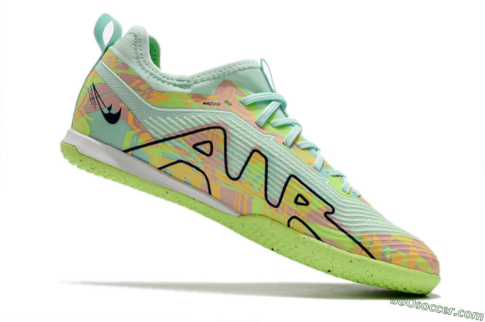 Nike Air Zoom Mercurial Vapor 15 Pro IC Indoor & Futsal Soccer Shoes - Yellow/Brown/Black 4