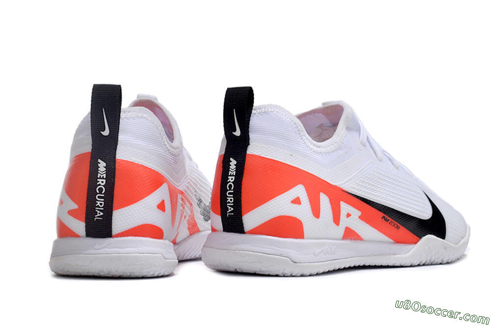 Nike Air Zoom Mercurial Vapor 15 Pro IC Indoor & Futsal Soccer Shoes - White/Black/Red 6