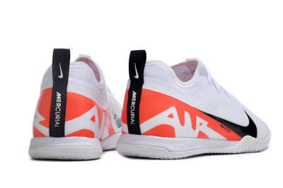 Nike Air Zoom Mercurial Vapor 15 Pro IC Indoor & Futsal Soccer Shoes - White/Black/Red