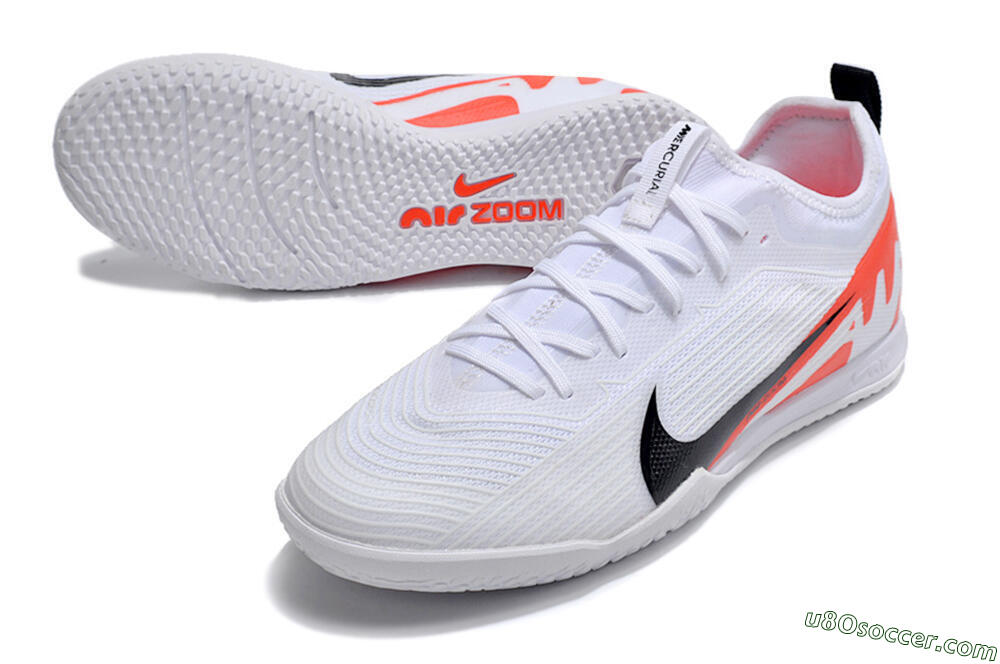 Nike Air Zoom Mercurial Vapor 15 Pro IC Indoor & Futsal Soccer Shoes - White/Black/Red 3