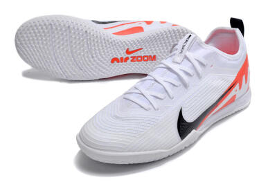 Nike Air Zoom Mercurial Vapor 15 Pro IC Indoor & Futsal Soccer Shoes - White/Black/Red