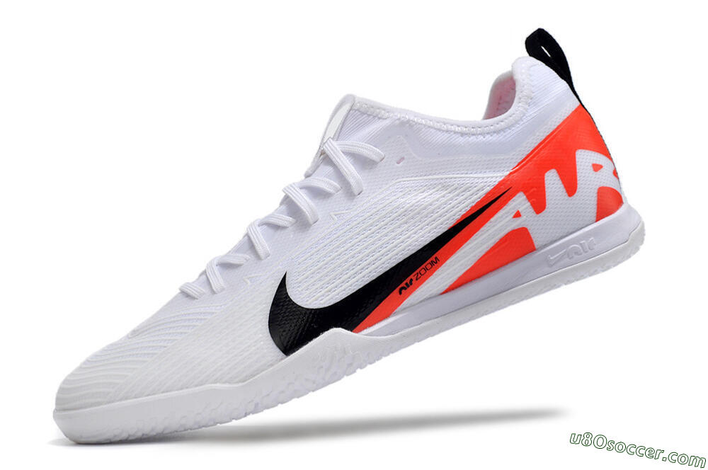 Nike Air Zoom Mercurial Vapor 15 Pro IC Indoor & Futsal Soccer Shoes - White/Black/Red 5