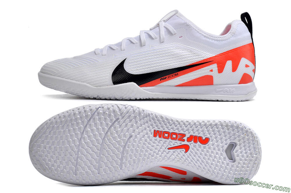 Nike Air Zoom Mercurial Vapor 15 Pro IC Indoor & Futsal Soccer Shoes - White/Black/Red 0