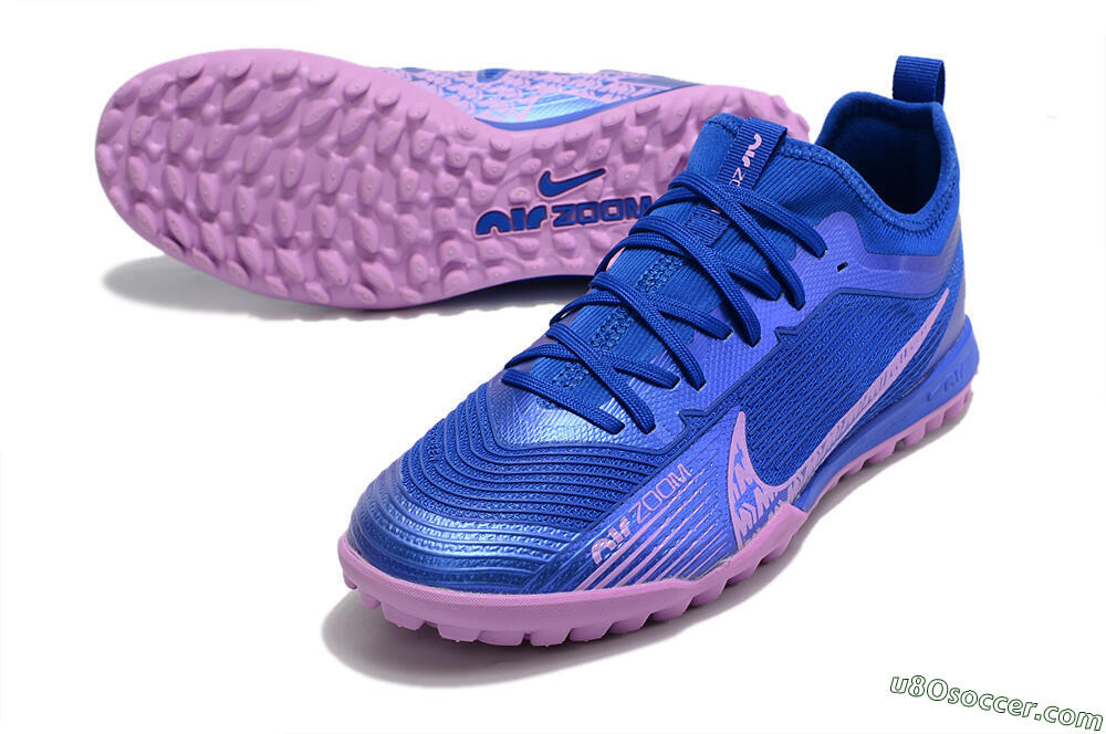 Nike Air Zoom Mercurial Vapor 15 Pro TF Artificial Turf Soccer Shoes - Blue/Purple 3