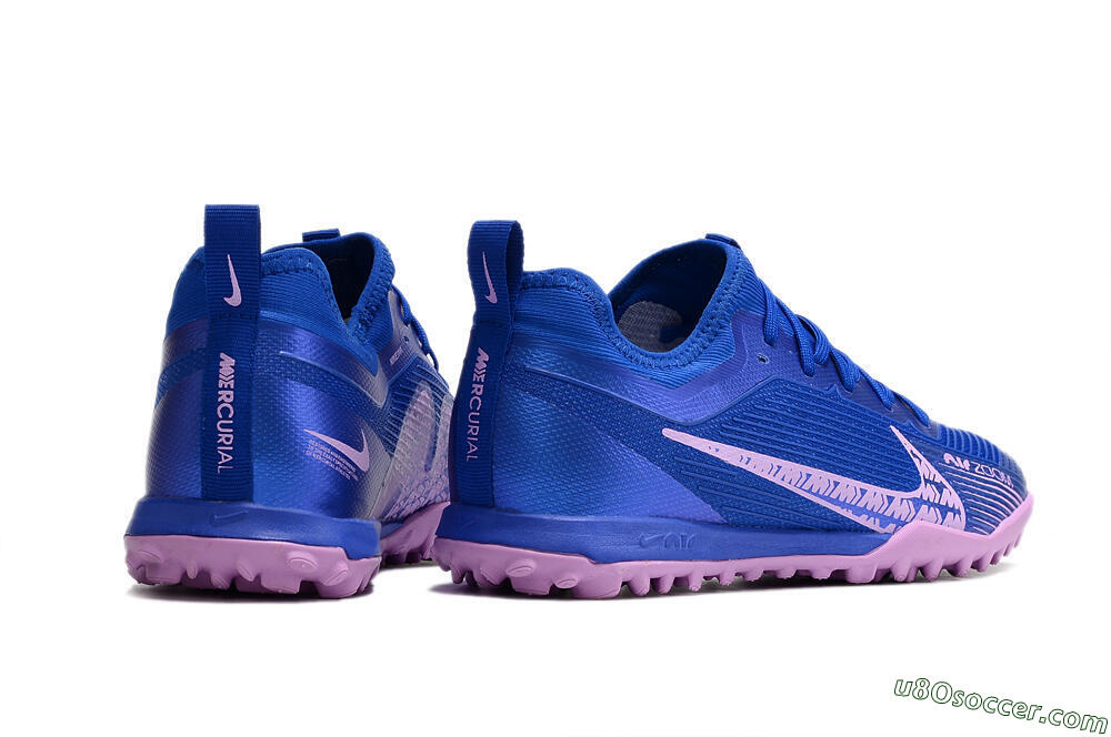 Nike Air Zoom Mercurial Vapor 15 Pro TF Artificial Turf Soccer Shoes - Blue/Purple 6
