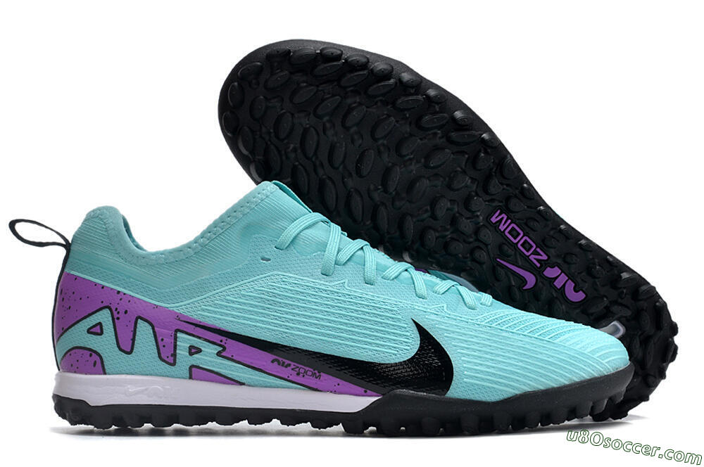 Nike Air Zoom Mercurial Vapor 15 Pro TF Artificial Turf Soccer Shoes - Blue/Black/Purple 1