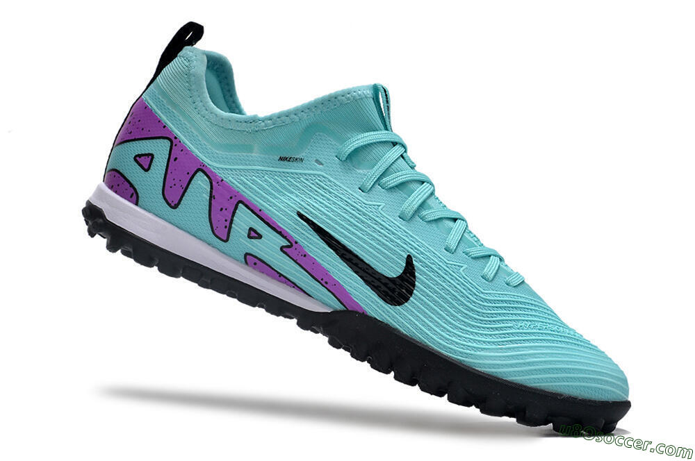 Nike Air Zoom Mercurial Vapor 15 Pro TF Artificial Turf Soccer Shoes - Blue/Black/Purple 4