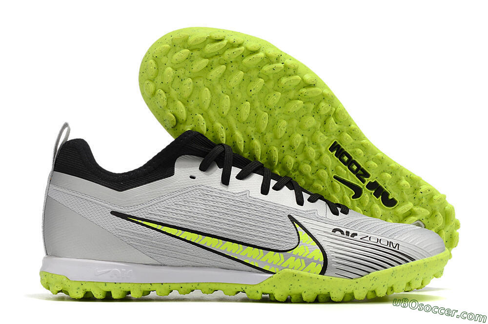 Nike Air Zoom Mercurial Vapor 15 Pro TF Artificial Turf Soccer Shoes - Silver/Yellow/Black 1