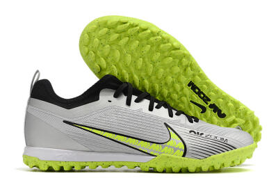 Nike Air Zoom Mercurial Vapor 15 Pro TF Artificial Turf Soccer Shoes - Silver/Yellow/Black