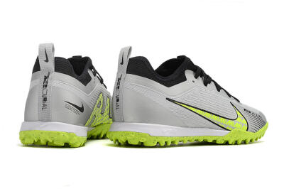 Nike Air Zoom Mercurial Vapor 15 Pro TF Artificial Turf Soccer Shoes - Silver/Yellow/Black