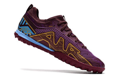 Nike Air Zoom Mercurial Vapor 15 Pro TF Artificial Turf Soccer Shoes - Red/Purple/Gold/Blue