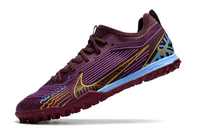 Nike Air Zoom Mercurial Vapor 15 Pro TF Artificial Turf Soccer Shoes - Red/Purple/Gold/Blue