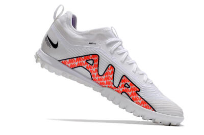 Nike Air Zoom Mercurial Vapor 15 Pro TF Artificial Turf Soccer Shoes - White/Black/Red