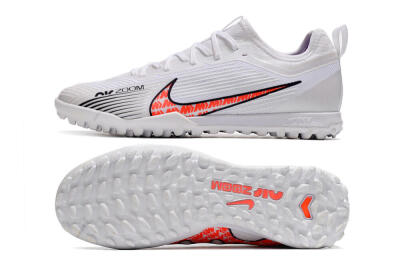 Nike Air Zoom Mercurial Vapor 15 Pro TF Artificial Turf Soccer Shoes - White/Black/Red