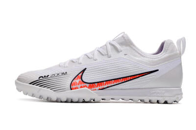 Nike Air Zoom Mercurial Vapor 15 Pro TF Artificial Turf Soccer Shoes - White/Black/Red