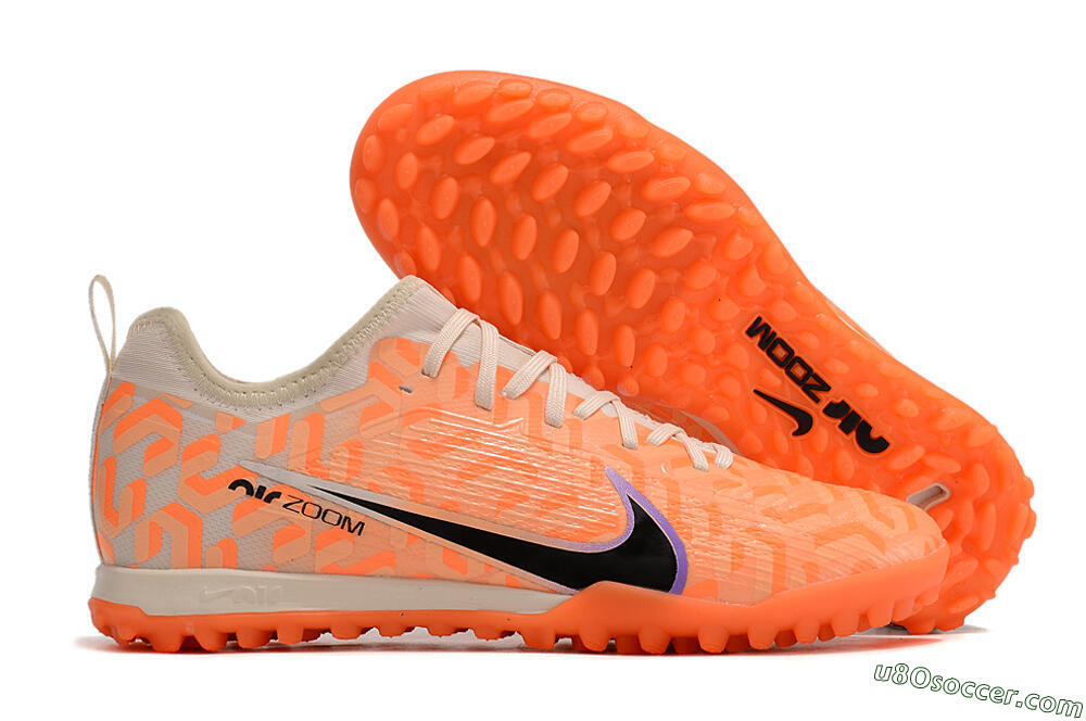 Nike Air Zoom Mercurial Vapor 15 Pro TF Artificial Turf Soccer Shoes - Orange/Purple/Black 1