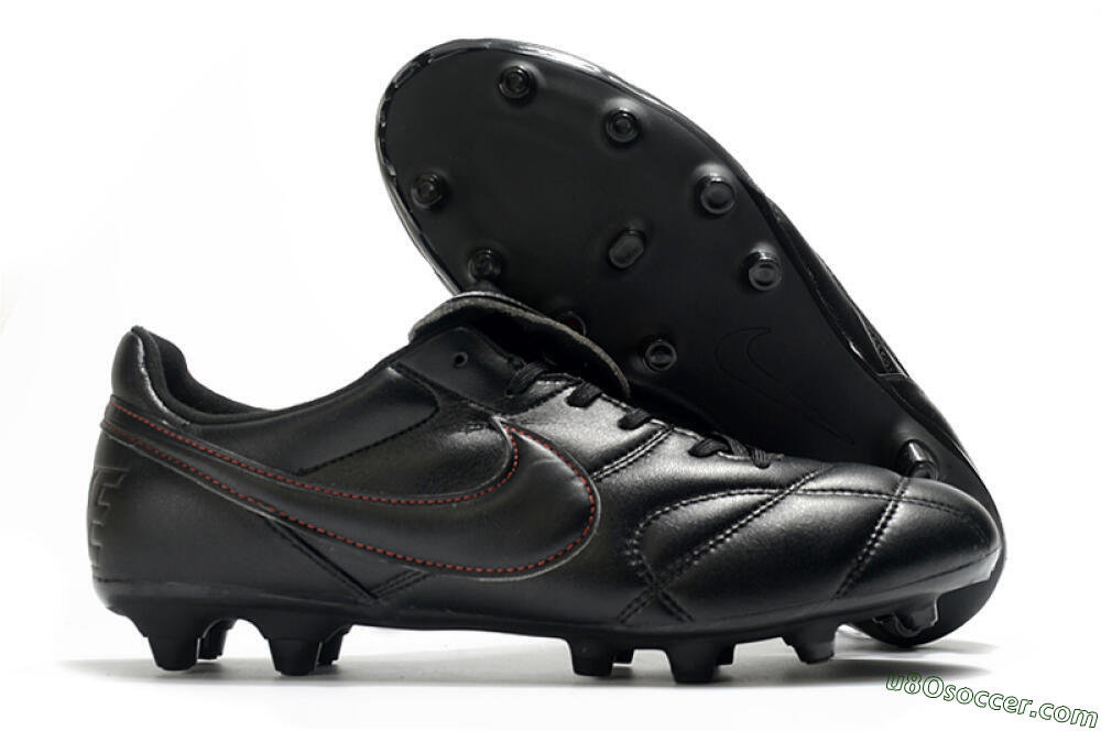 Nike Premier 2.0 FG Firm Ground Soccer Cleats - Black/Red 1