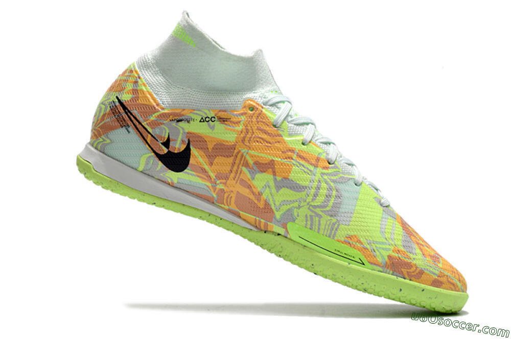 Nike Air Zoom Mercurial Superfly 9 Elite IC Indoor & Futsal Soccer Shoes - Yellow/Brown/Black 4